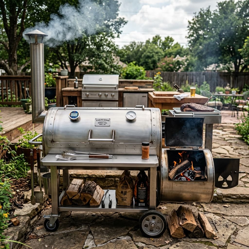 Pit Smoker Defumador Inox